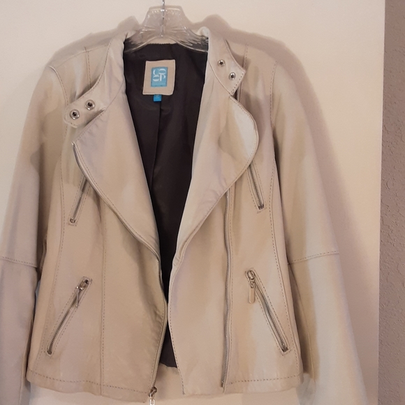 DONATED.  CO OP Barney's moto leather jacket M - Picture 2 of 5